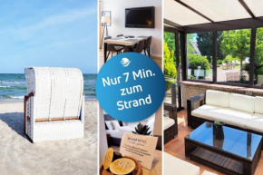 Strandnahe & hochwertige Ferienunterkunft, mit Gartenzugang, Parkplatz und Fahrradunterstellplatz